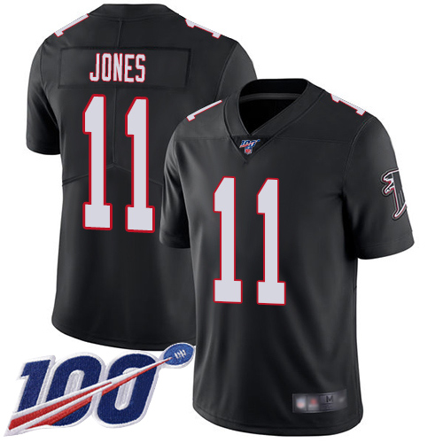 Atlanta Falcons Limited Black Men Julio Jones Alternate Jersey NFL Football 11 100th Season Vapor Untouchable